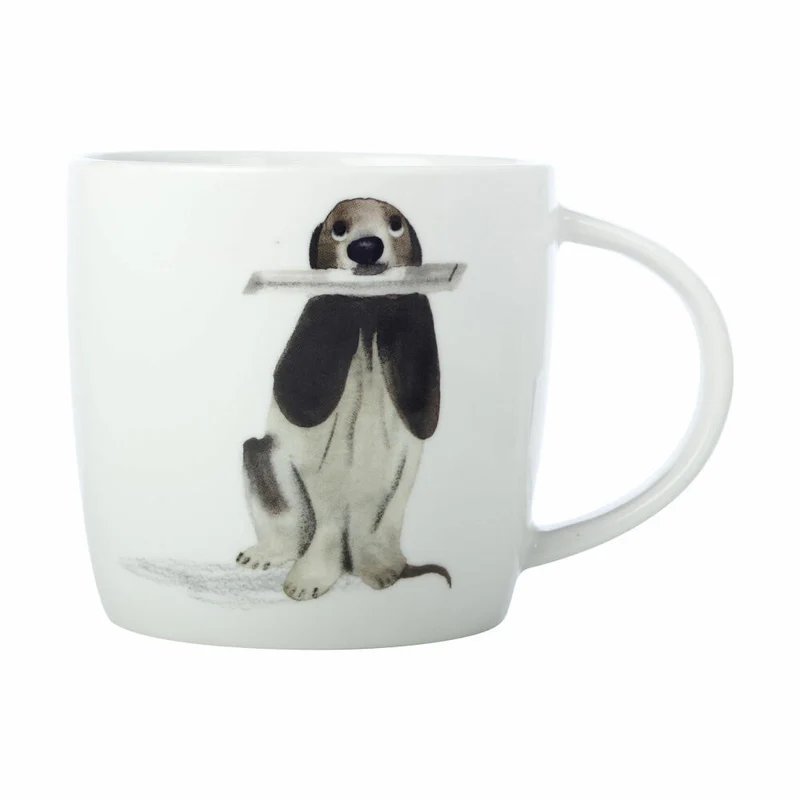 Maxwell & Williams Becher Best Furry Friends - The Mail Gift, Tasse, Hundemotiv, Porzellan, 400 ml, DX1064