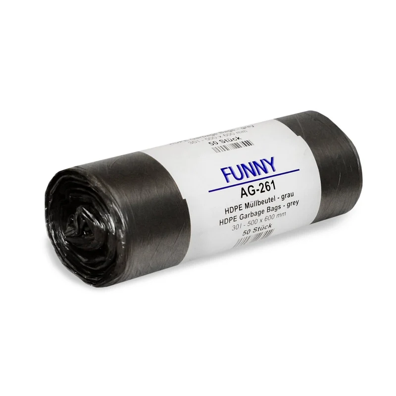 Funny Müllbeutel HDPE, grau, 30 l, 500 x 600 mm