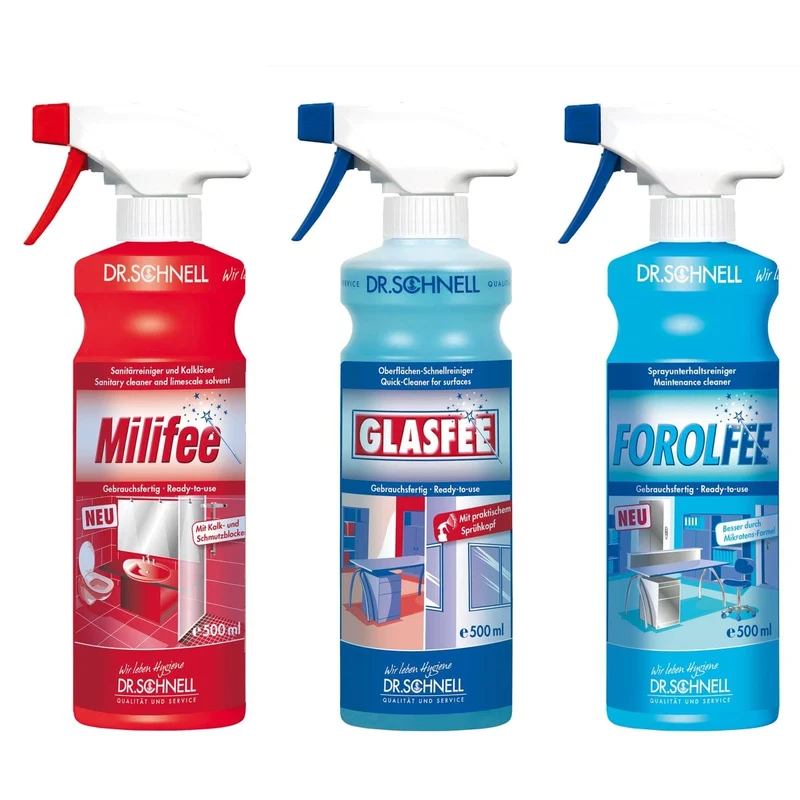 Dr. Schnell Zauberhafte Champions Sprayreiniger-Set 3 x 500 ml