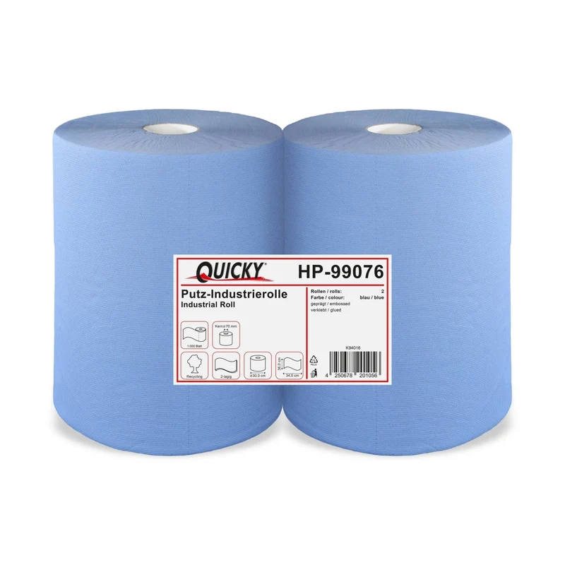 Quicky Putzpapierrolle, 36 x 33 cm, 2-lagig, blau