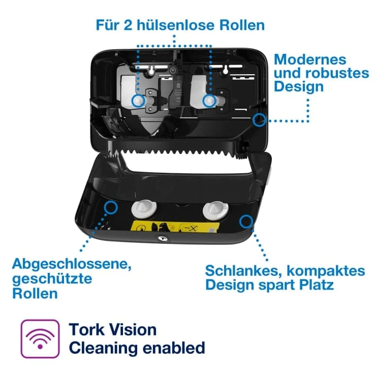 Tork OptiServe Doppelrollenspender T7 weiß