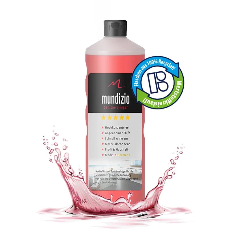 mundizio Sanitärreiniger – Kalkentferner & Badreiniger mit Anti-Kalk Power-Formel