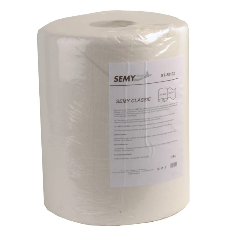 SemyTop Classic Putztuchrolle, weiß, 32 x 37 cm, 300 Blatt
