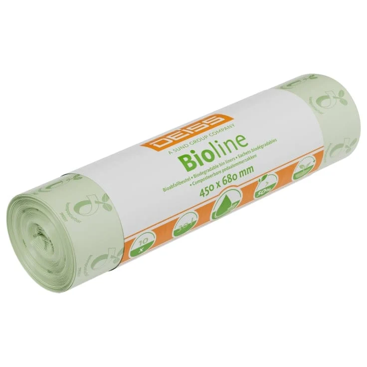 DEISS BIOLINE Bioabfallsäcke 30 Liter ecovio® Biokunststoff