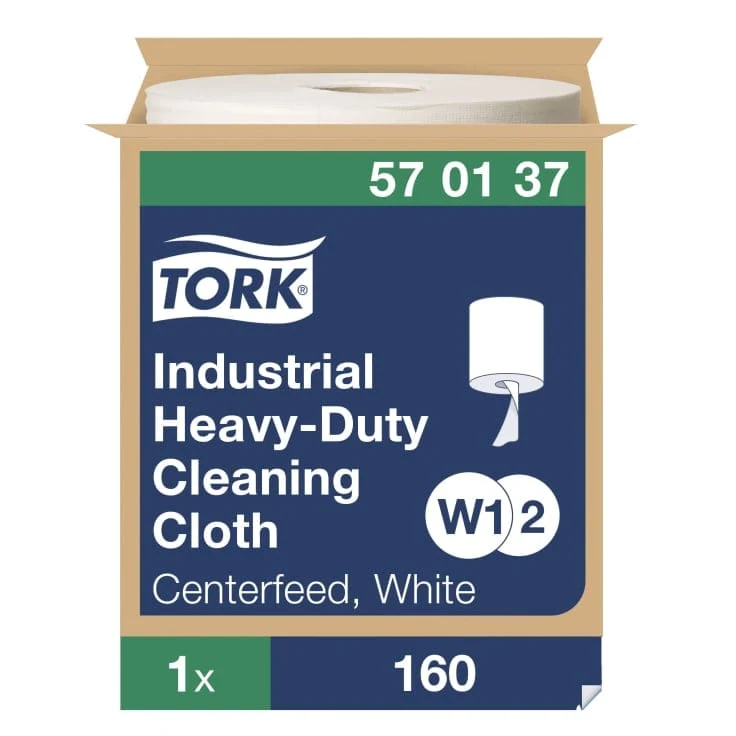 Tork Extra Starkes Industrie-Reinigungstuch W1/W2/W3, 160 Blatt