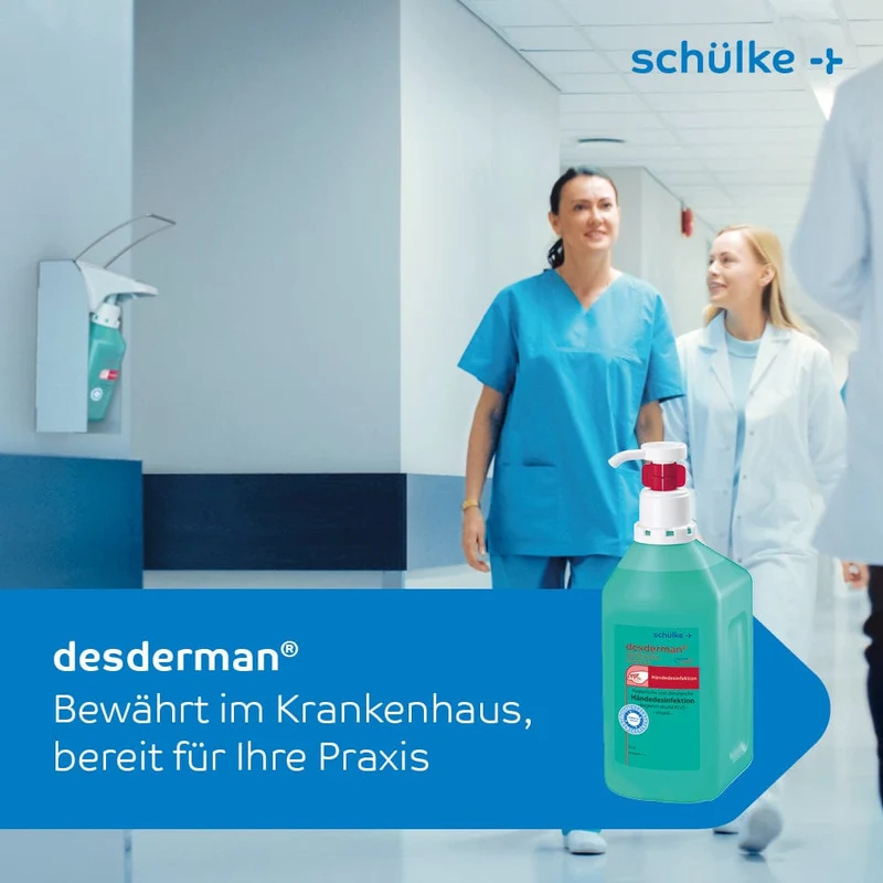 Schülke Desderman Händedesinfektionsmittel farbstoff- und parfümfrei