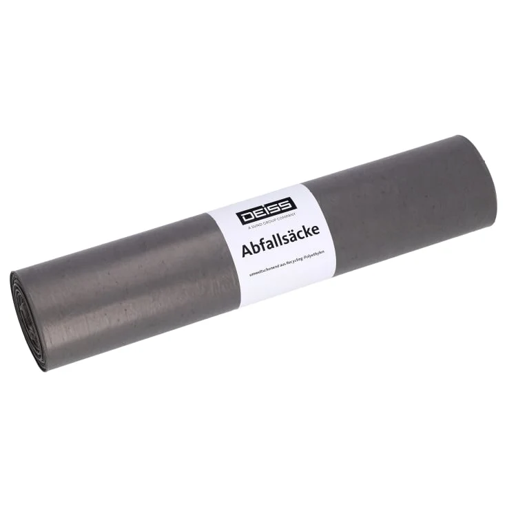 DEISS BLAUER ENGEL Müllbeutel 35 Liter grau, Typ 60