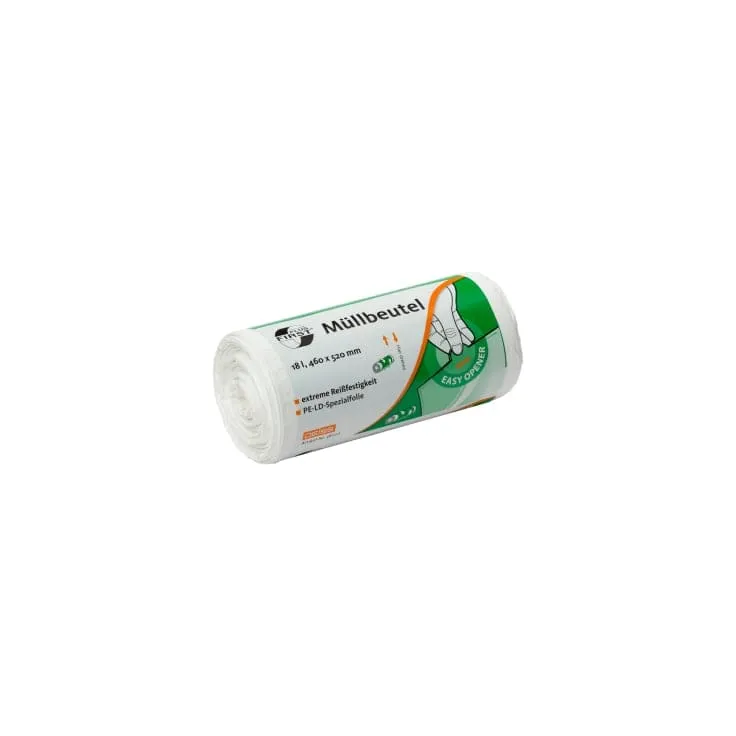 DEISS FIRST PLUS Abfallbeutel 18 Liter, ca. 264 g/ Rolle, weiss