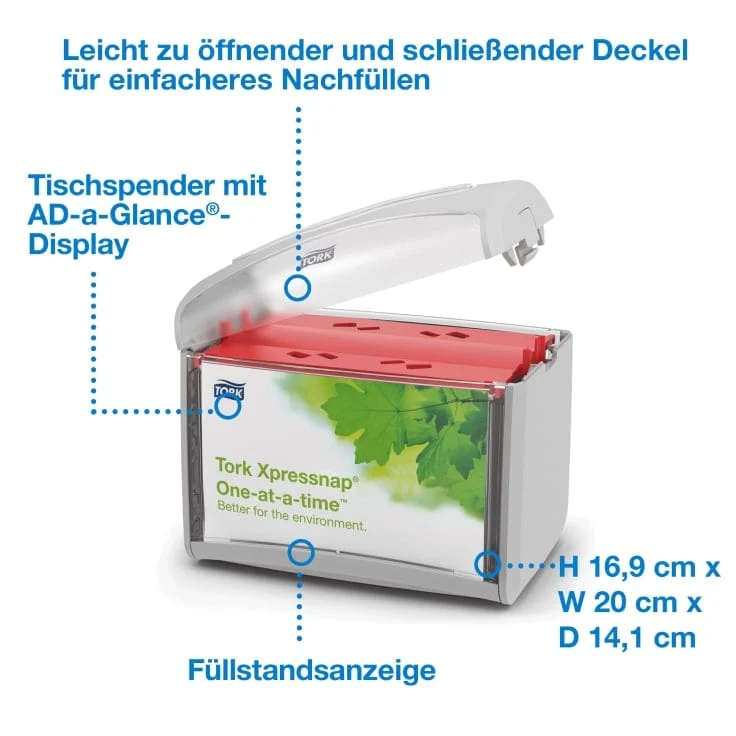 Tork Xpressnap Tischspender N4 hellgrau