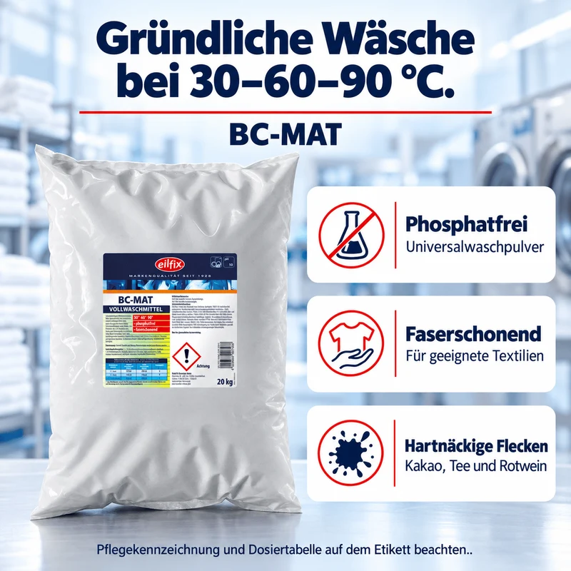 EILFIX BC-MAT Universalwaschpulver 30-60-90°