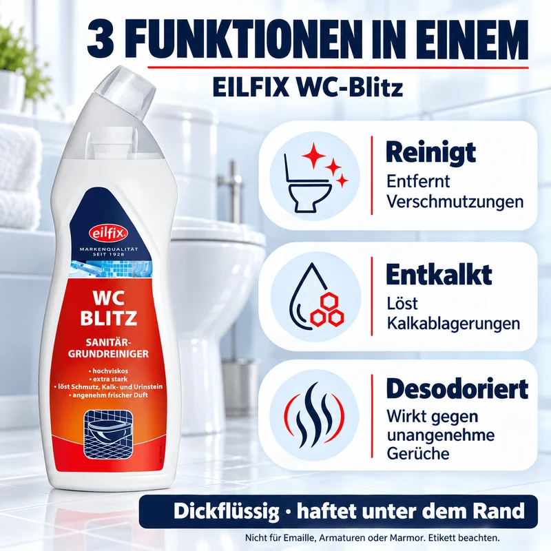 EILFIX WC-Blitz Sanitärgrundreiniger 750 ml