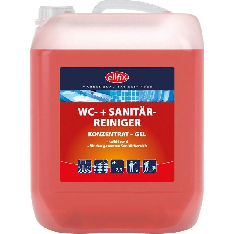 EILFIX WC + SANITÄRREINIGER (WC-Rot) Konzentrat Gel