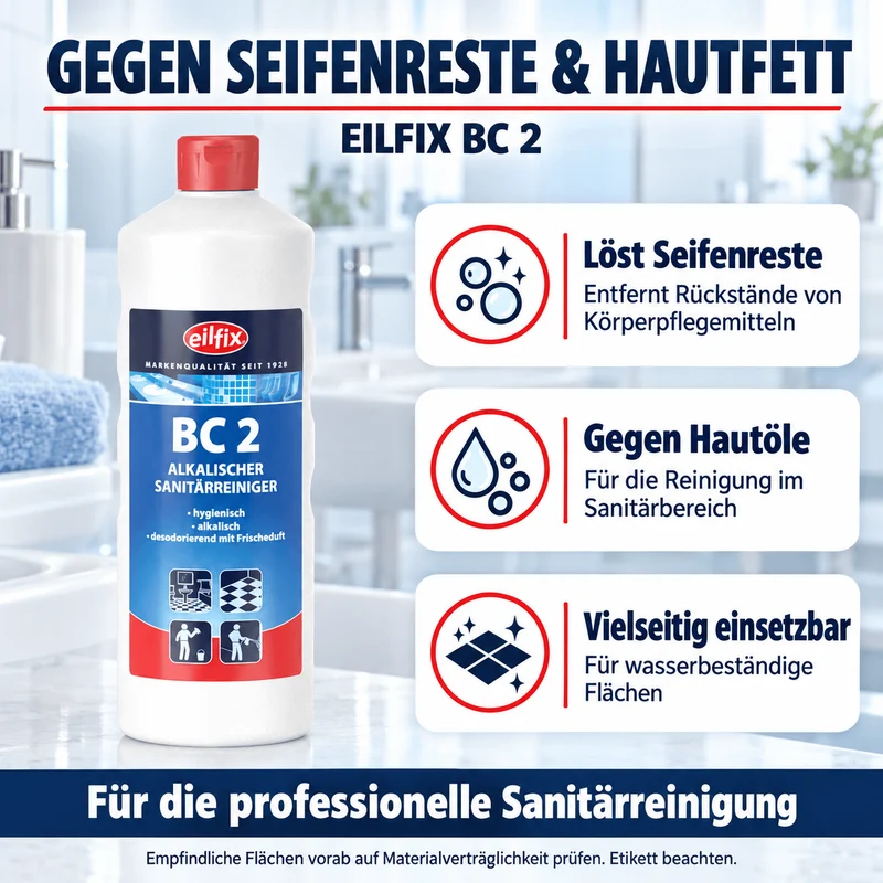 EILFIX BC 2 SANITÄRREINIGER, alkalisch