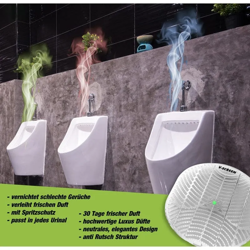 V-Screen Urinalsiebe mit Duft 4er Pack