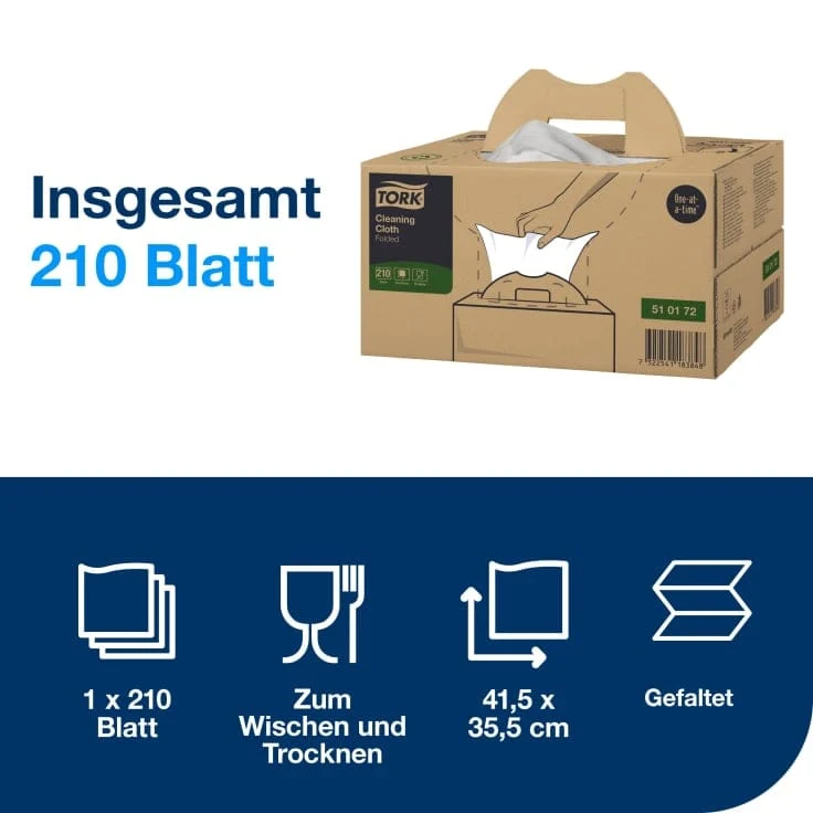 Tork Mehrzweck Reinigungstuch Premium W7 1-lagig, weiß