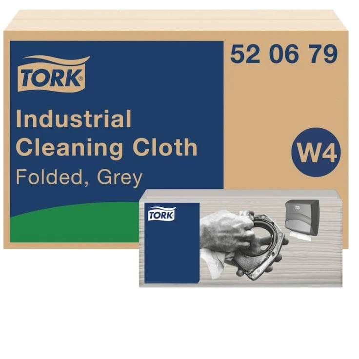 Tork Industrie Reinigungstuch Premium W4 1-lagig, grau