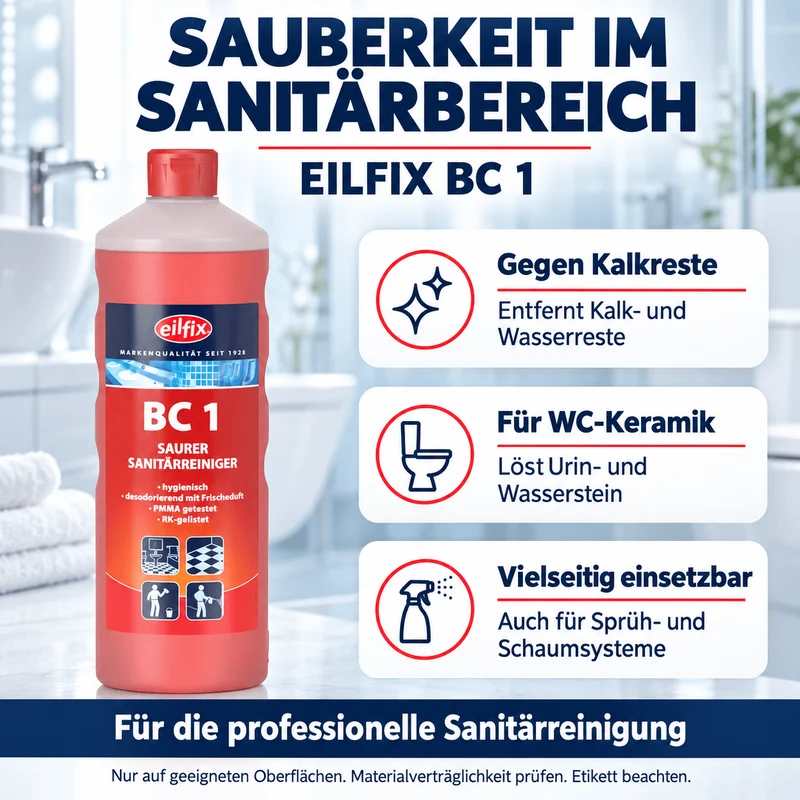 EILFIX BC 1 SANITÄRREINIGER Unterhaltsreiniger