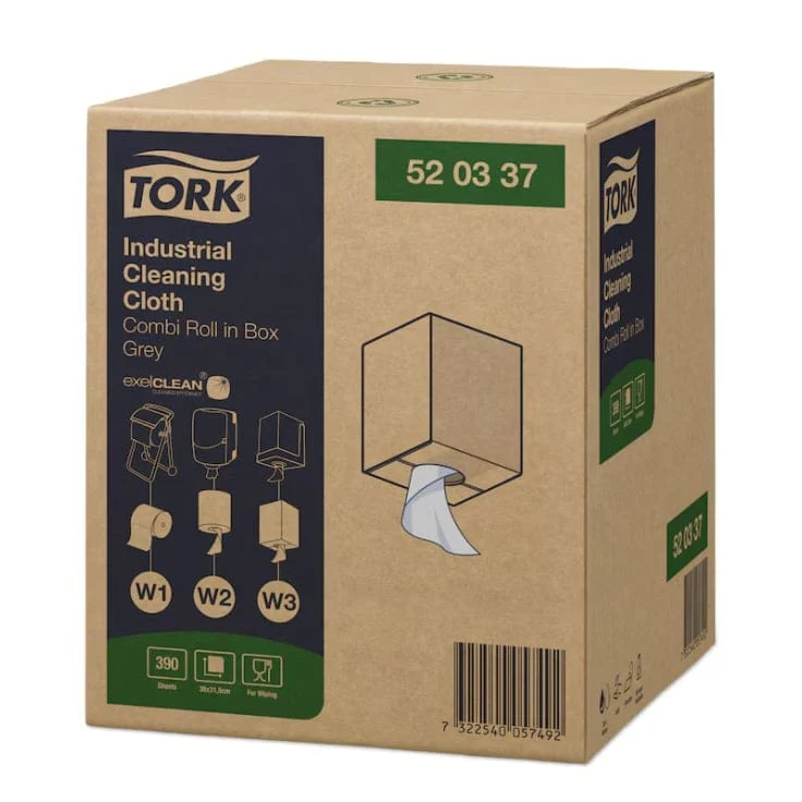 Tork Industrie Reinigungstuch W1/W2/W3 1-lagig, 148 m, grau