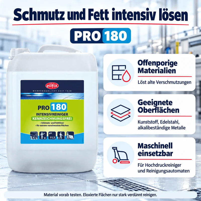 EILFIX PRO 180 INTENSIVREINIGER Kennzeichnungsfrei Schmutz- und Fettlöser