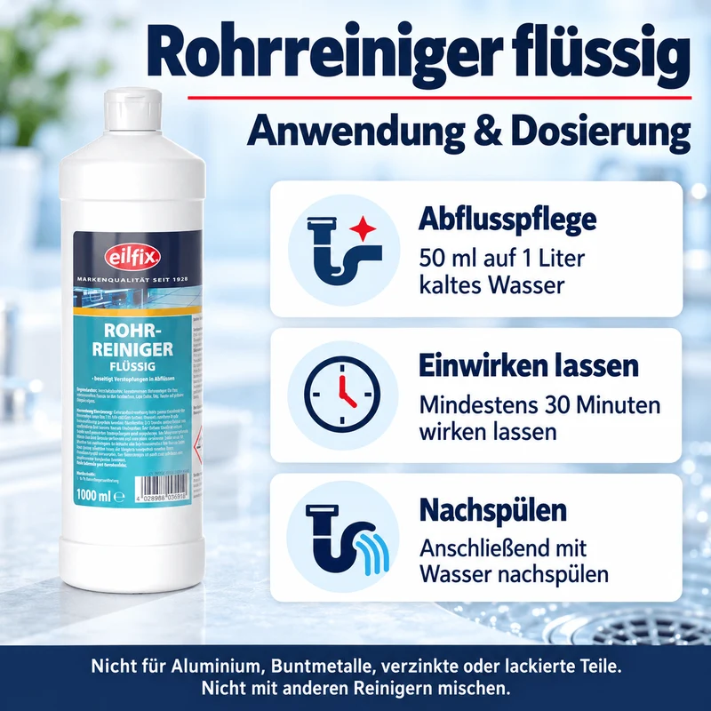 EILFIX ROHRREINIGER FLÜSSIG Hochkonzentriert