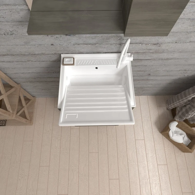 Lavatoio anta unica da cm 45x50 colore rovere fumo