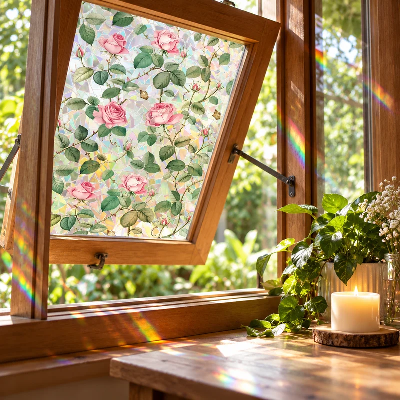 Rose Prism Privacy Window Film