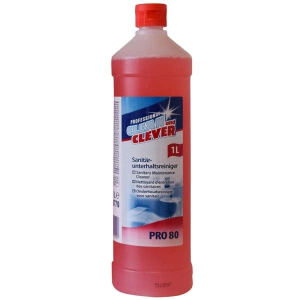 Sanitärunterhaltsreiniger PRO80 fresh Clean and Clever