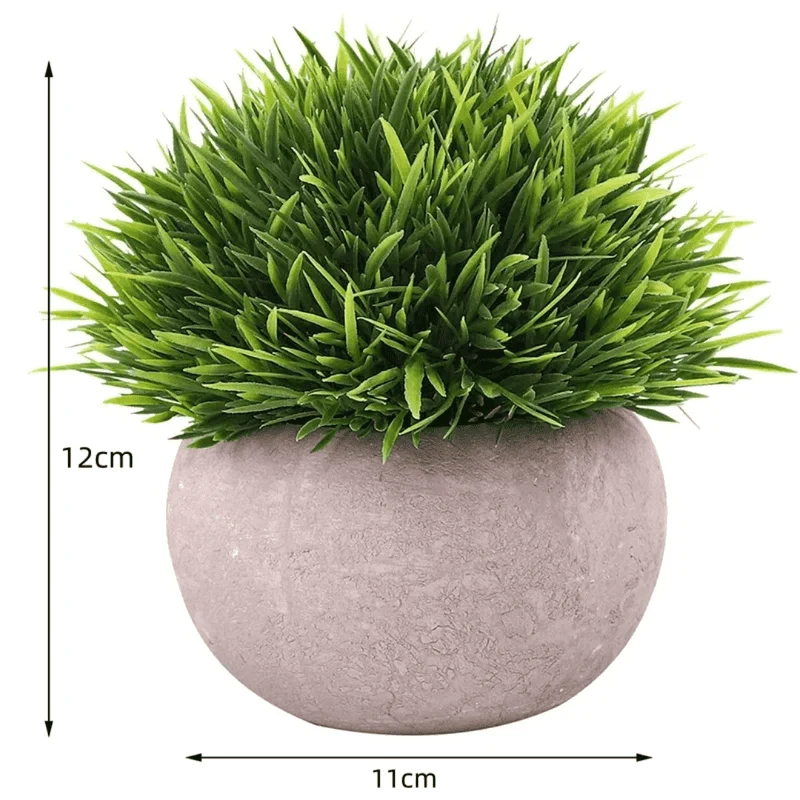 Artificial Green Mini Green Grass Pot for Home Decor