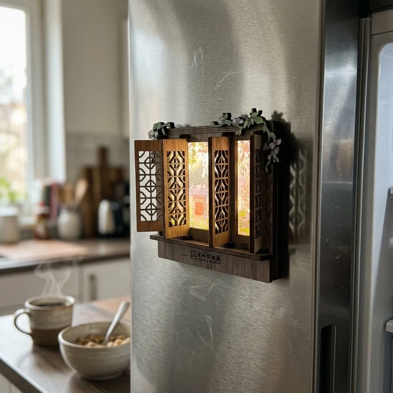 Storybook Window Glow Fridge Magnet