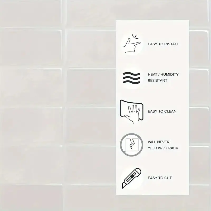 Faux Marble Self-Adhesive Imitation Tile Wall Panels