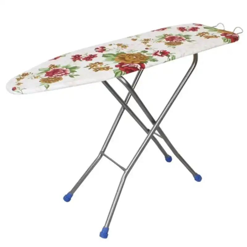 Metal Foldable Ironing Board with Safety Iron Rest