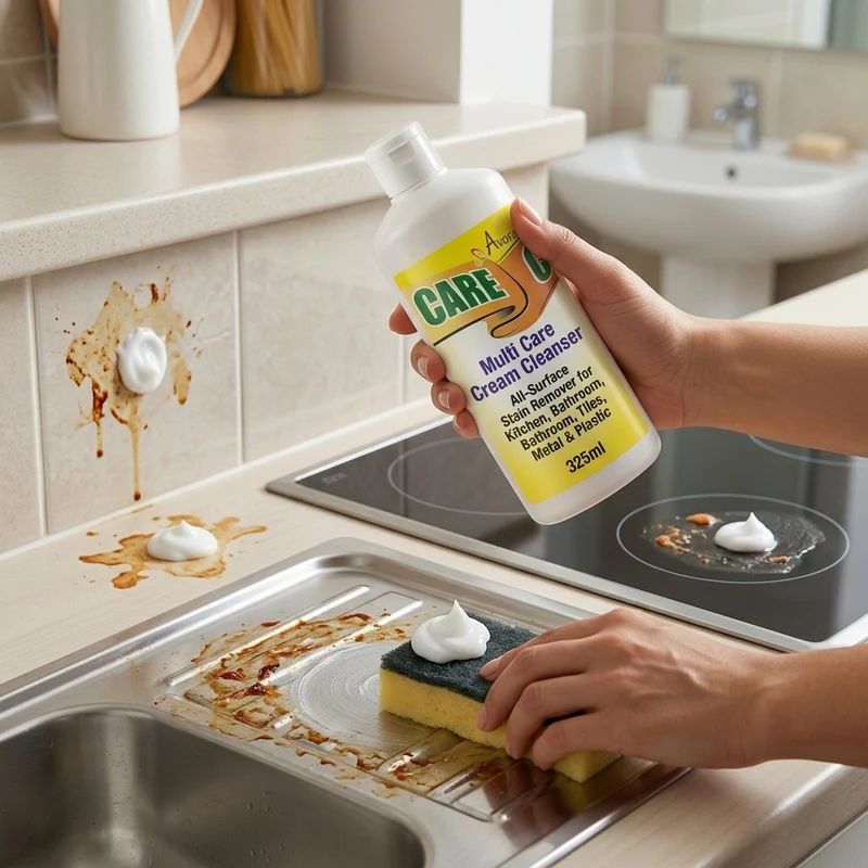 Avora Multi Care Cream Cleanser 325ml (All-Surface Stain Remover for Kitchen, Bathroom)