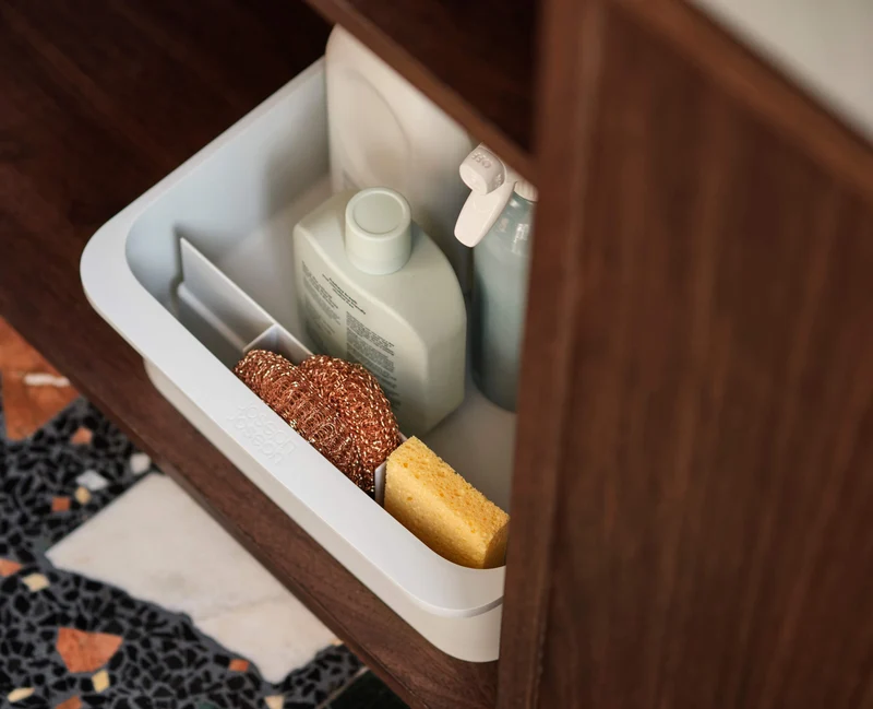 CupboardStore™ Großer ausziehbarer Putzschrank Storage Caddy aus recyceltem Plastik