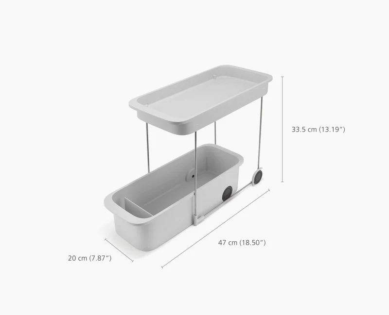 CupboardStore™ 2-stufiger ausziehbarer Putzschrank Storage Caddy aus recyceltem Plastik