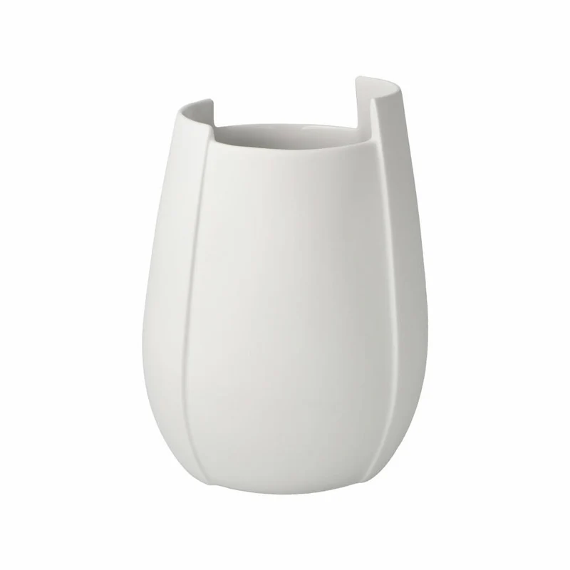 Goebel Vase Ova, Biskuit-Porzellan, Biskuit weiß, 16 cm, 14005801