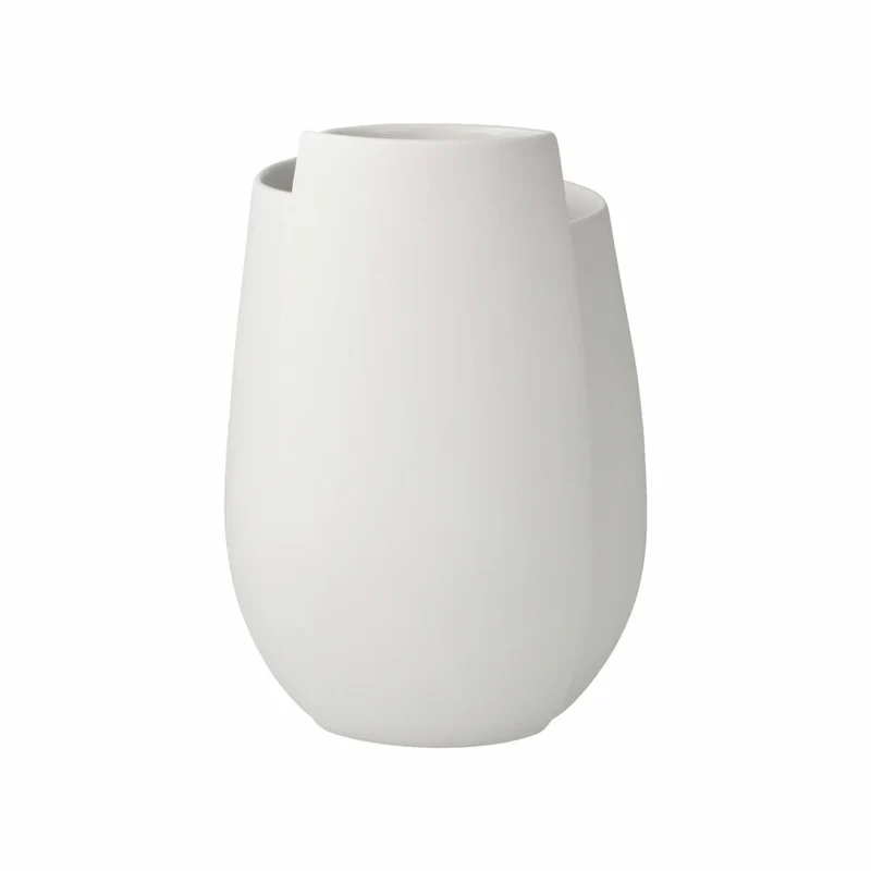 Goebel Vase Ova, Biskuit-Porzellan, Biskuit weiß, 16 cm, 14005801