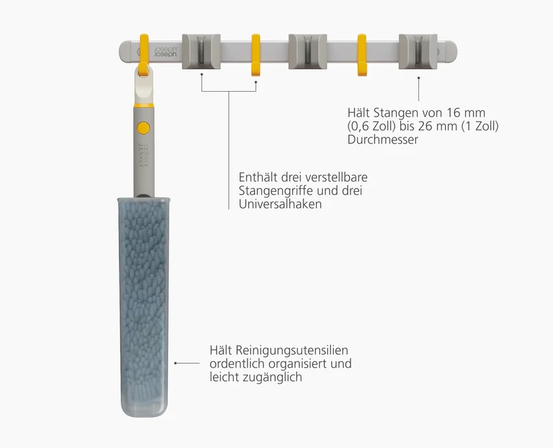 CleanTech™ Wandhalterung für Putzgeräte