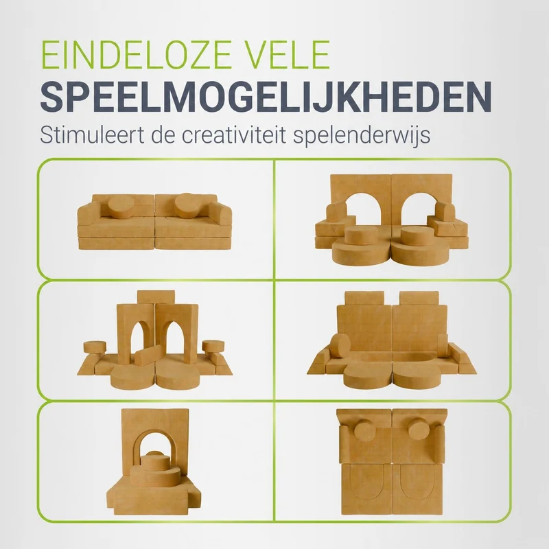 Kindersofa Kayo mit Cord Bezug & Kissen