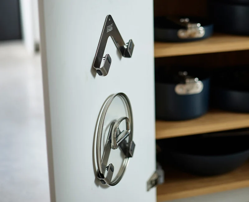 Space 2er-Pack Topfdeckelhalter aus Edelstahl