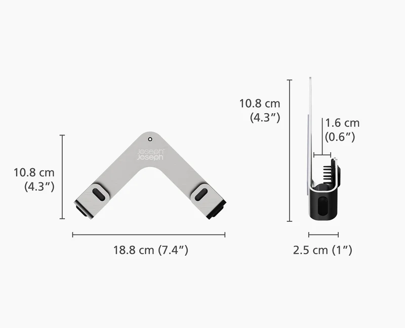 Space 2er-Pack Topfdeckelhalter aus Edelstahl