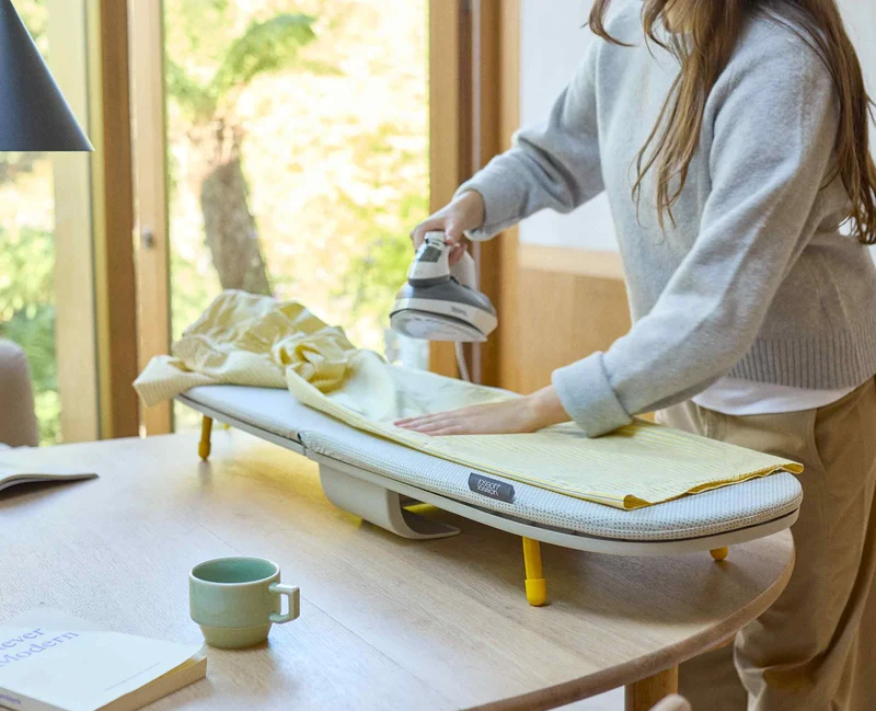 Pocket Max Tischbügelbrett 110cm mit hochwertigem Bezug in Ecru