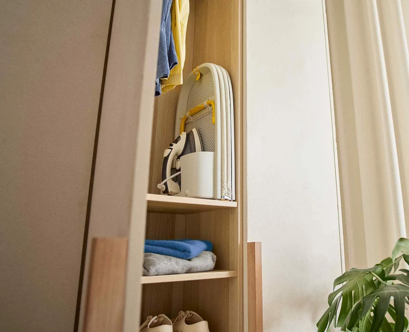 Pocket Max Tischbügelbrett 110cm mit hochwertigem Bezug in Ecru