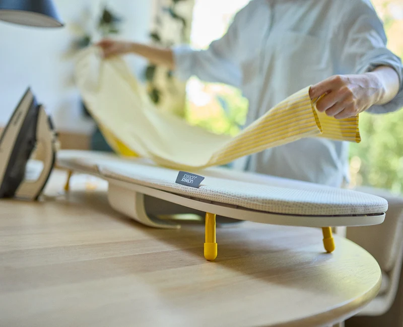 Pocket Max Tischbügelbrett 110cm mit hochwertigem Bezug in Ecru
