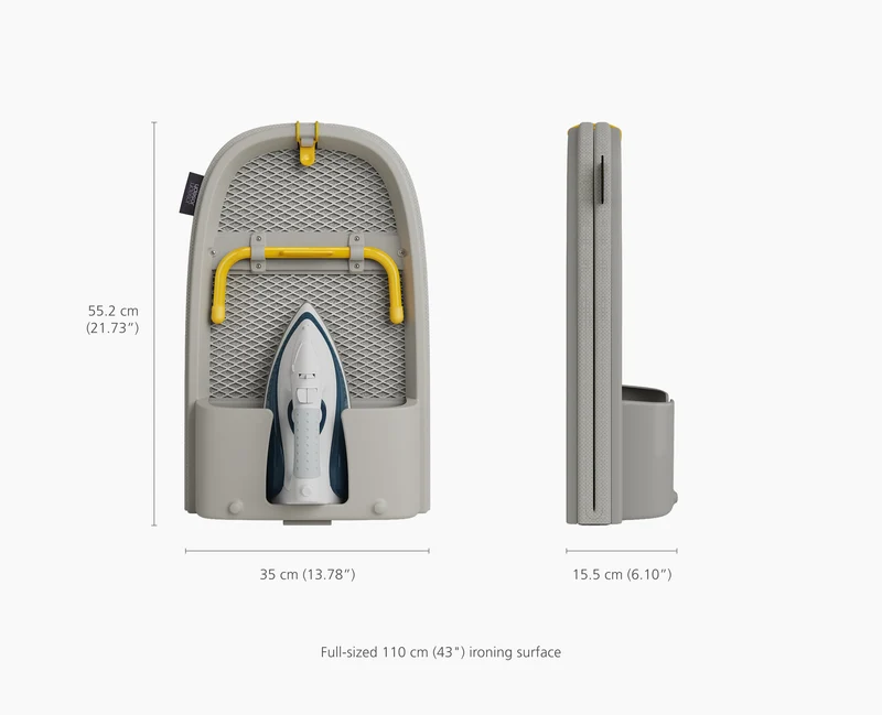 Pocket Max Tischbügelbrett 110cm mit hochwertigem Bezug in Ecru