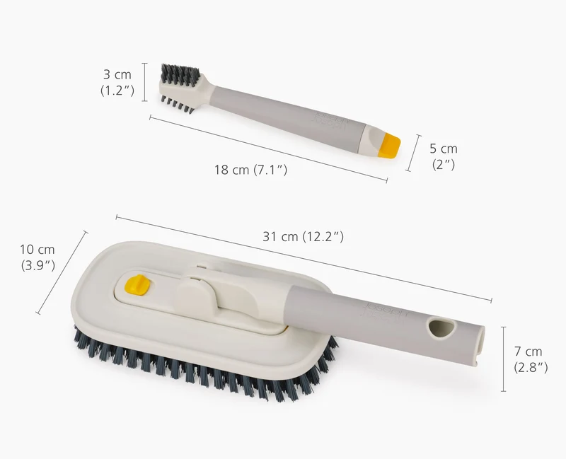 CleanTech™ Bürstenset mit Scheuerbürste und Fliesenbürste