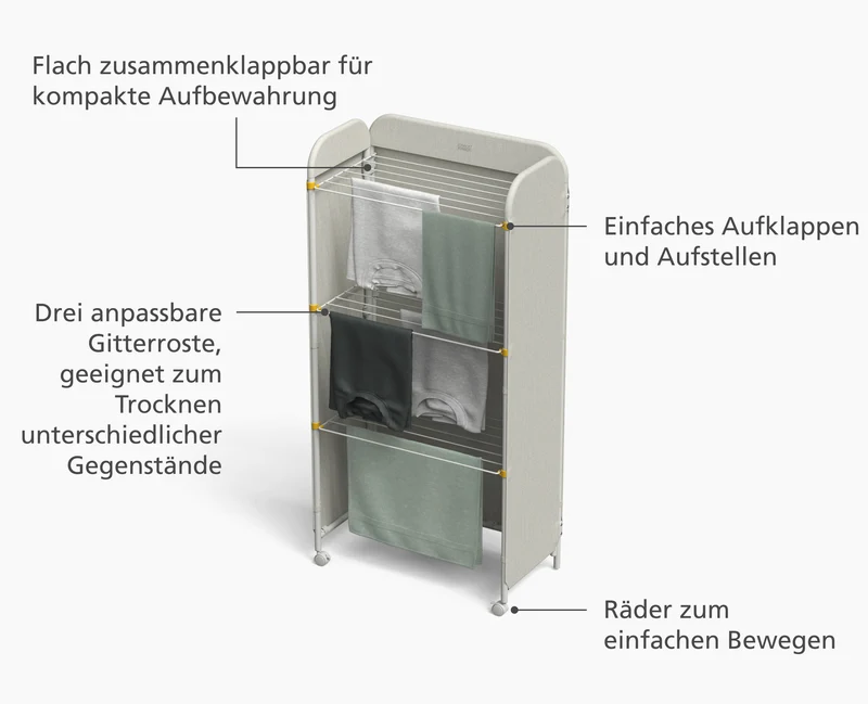 Eclipse™ 3-stufiger Wäscheständer mit Verdeck