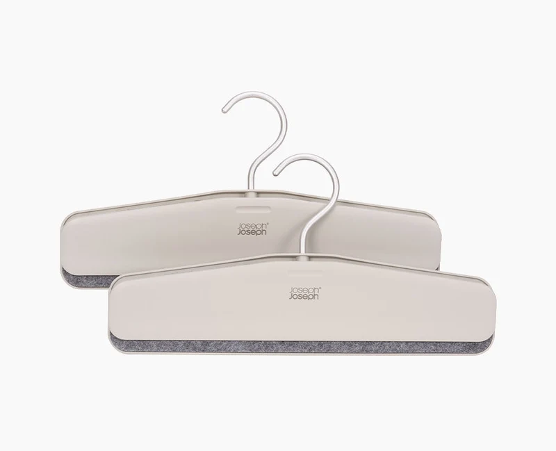 Orderly™ Easy-grip 2er Set Rock- & Hosenbügel in Ecru