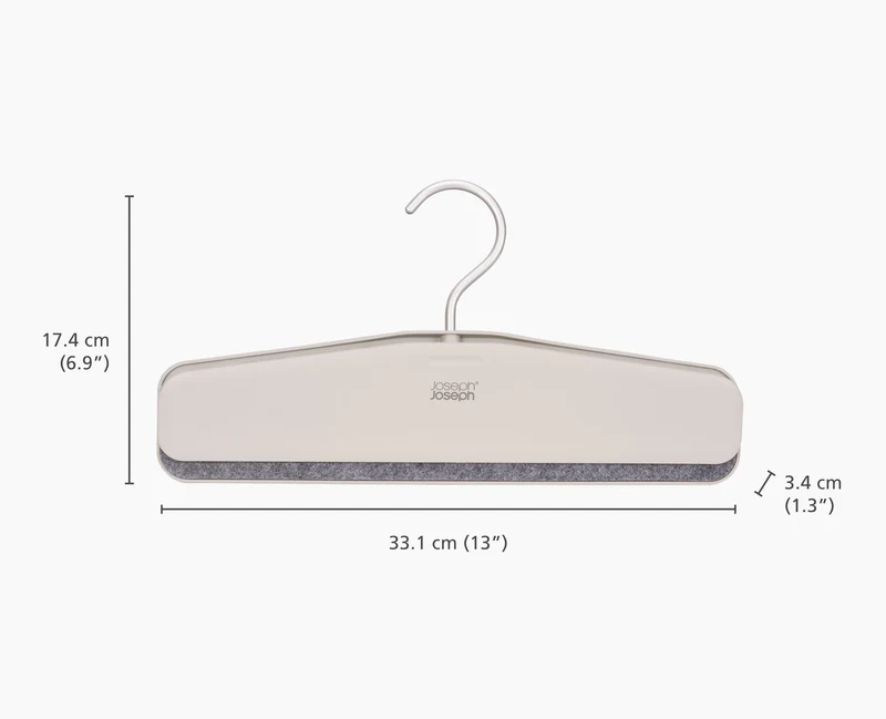 Orderly™ Easy-grip 2er Set Rock- & Hosenbügel in Ecru