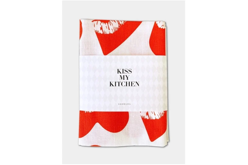 Geschirrtuch LOVEKISS White Red