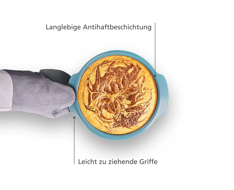 Nest™ Bake – Runde Kuchenform mit Antihaftbeschichtung, 20 cm, in Blau